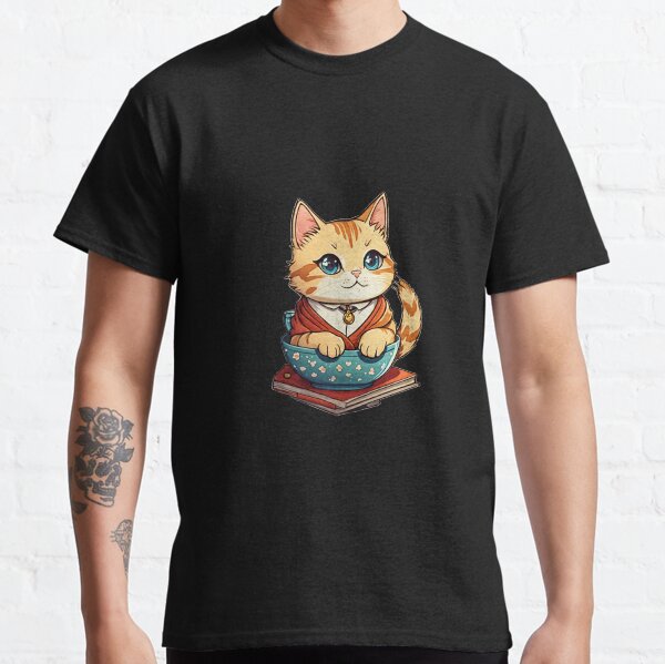 Cute Cartoon Orange Cat Classic T-Shirt