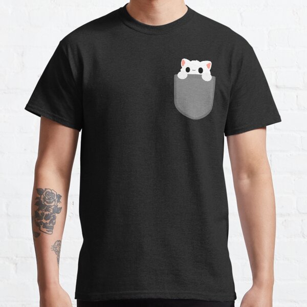 Pocket white cat Classic T-Shirt