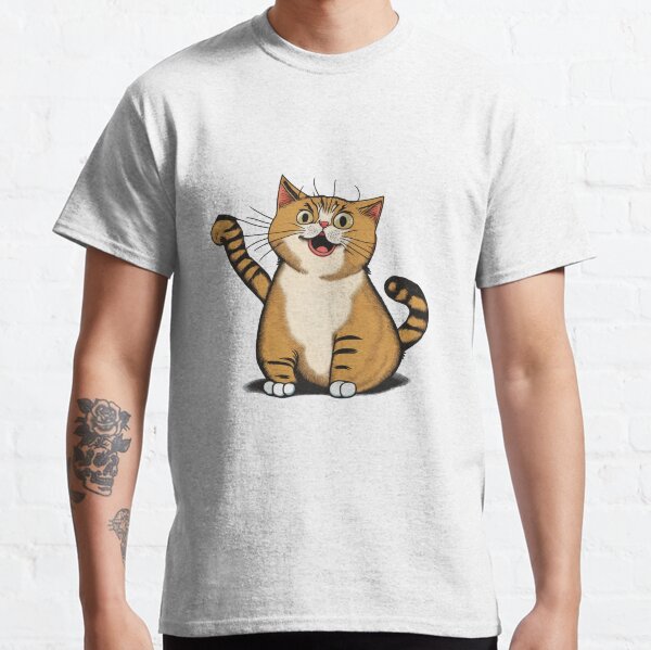 Cute Cat with 2 Tails,Funny Kawaii Kitty  Classic T-Shirt