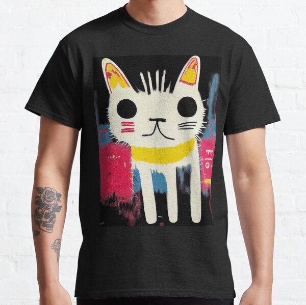 Excited Japanese Cat #12 Pop-art poster Classic T-Shirt