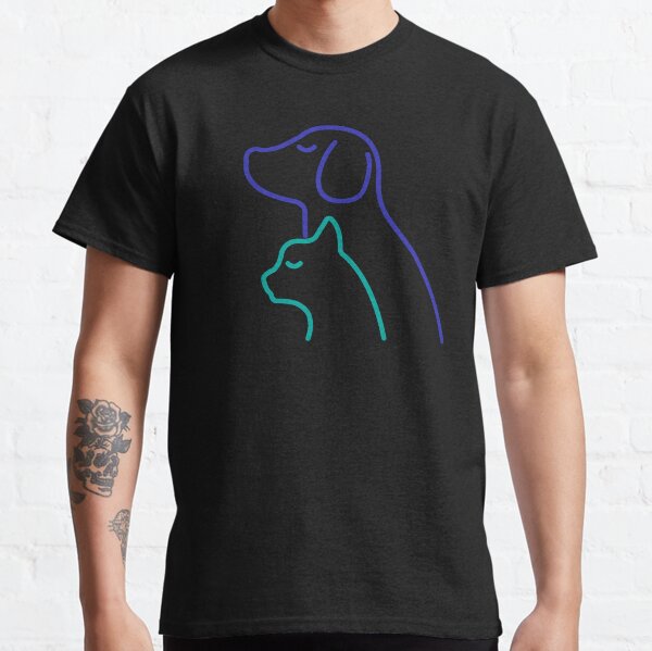 Dog and cat lover t-shirt, pet cute t-shirt, dog and cat t-shirt Classic T-Shirt