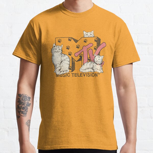 MTV Cute Vintage Kitty Cat MTV Logo   Classic T-Shirt