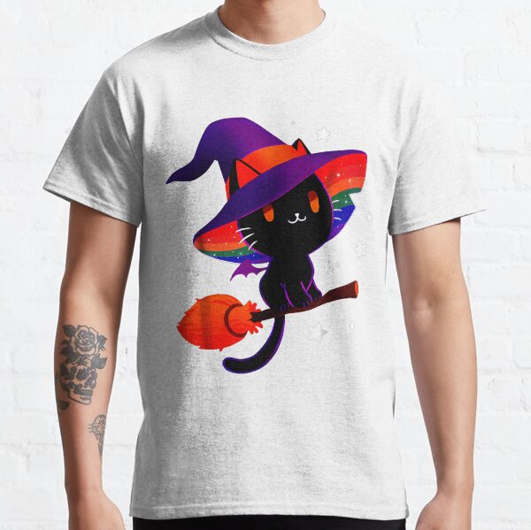 Cat Paint Colorful Cat, asexual cat Classic T-Shirt