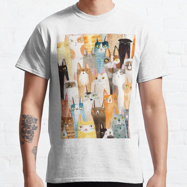 Cat funny cute Classic T-Shirt
