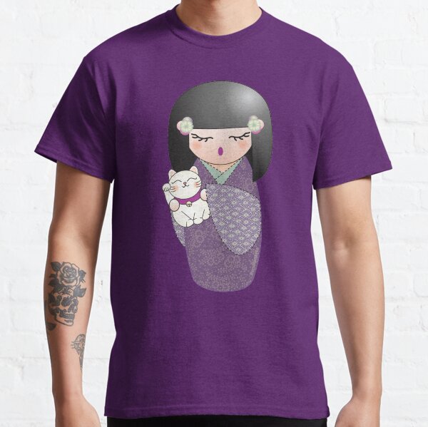 Kokeshi and maneki neko Classic T-Shirt