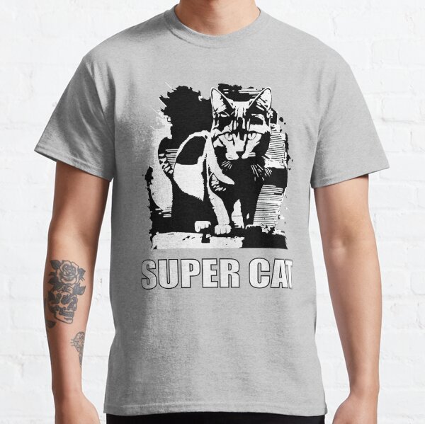 Super cat design collection, Black and White,  Classic T-Shirt