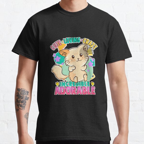 Anime Cat Kitten Cute Kawaii Loving Classic T-Shirt
