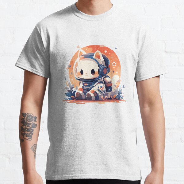 Cute cat astronaut Classic T-Shirt
