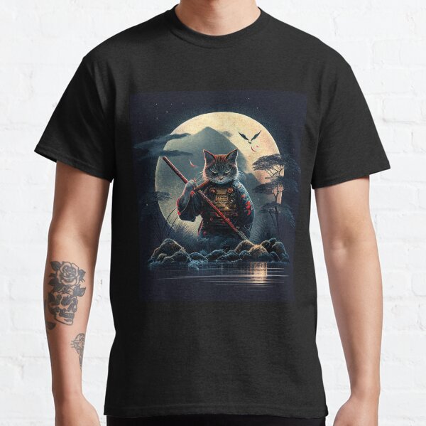 Samurai Cat Classic T-Shirt