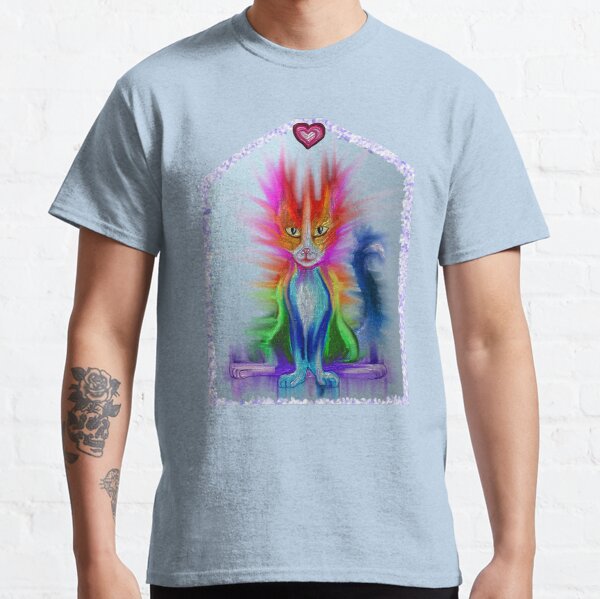 Metallic Rainbow Cat Classic T-Shirt
