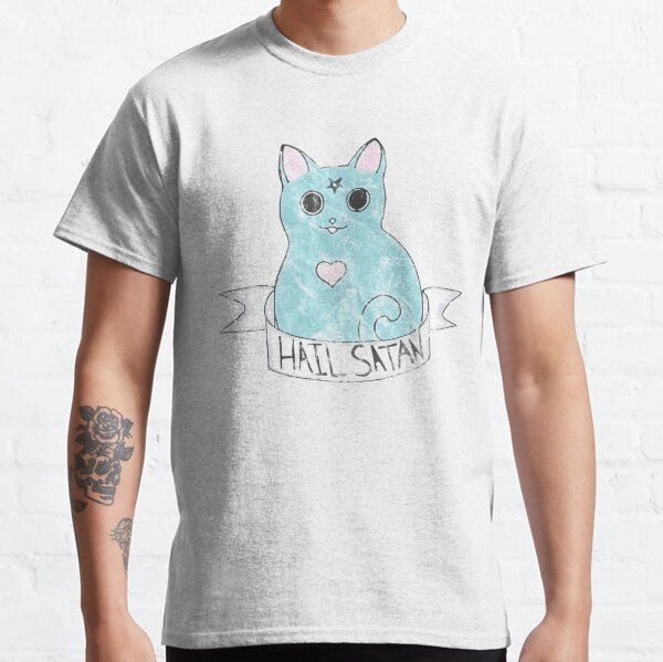 Hail Satan - Cute antichrist cat Classic T-Shirt