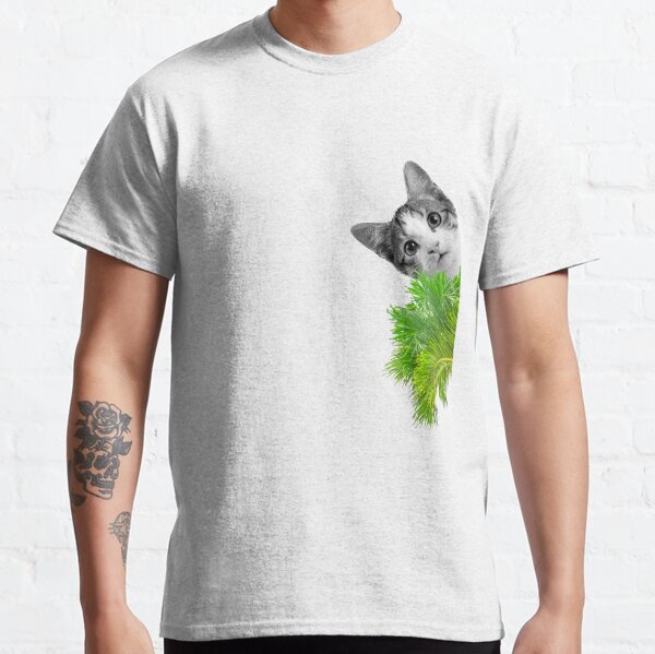 Cute Sneaky Funny Cat - Cute Cat Classic T-Shirt