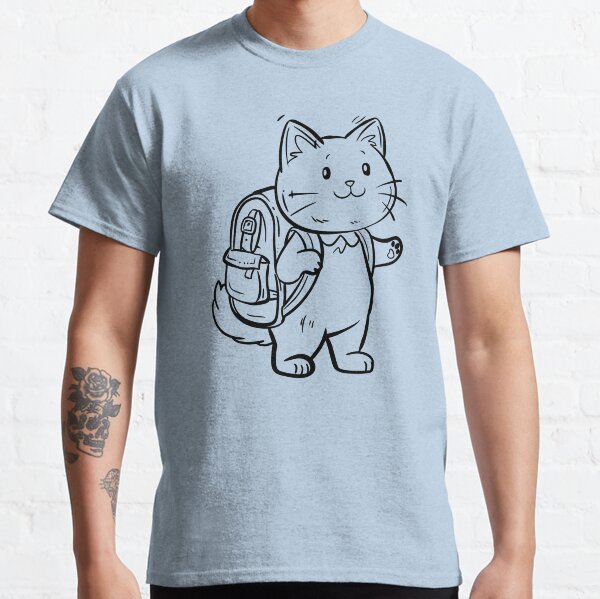 Cat carrying a backpack Classic T-Shirt