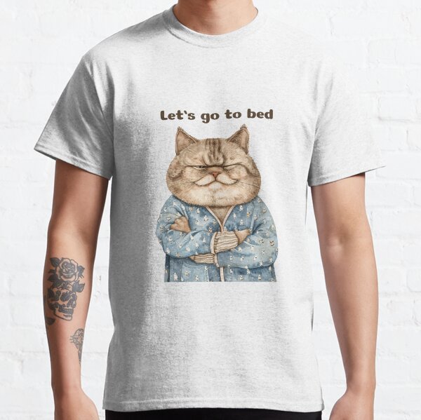 Naughty cat in pajamas Classic T-Shirt