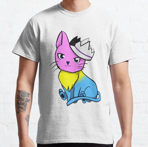 Pansexual Demisexual Pride Cat Classic T-Shirt
