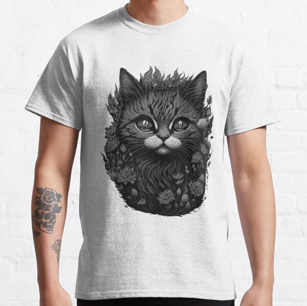 Fancy Black Cat Classic T-Shirt
