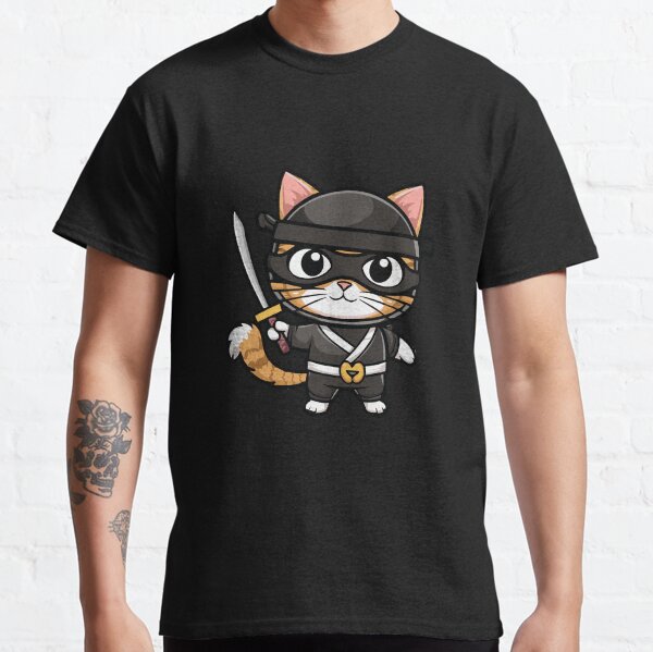 Cute Ninja Cat Classic T-Shirt