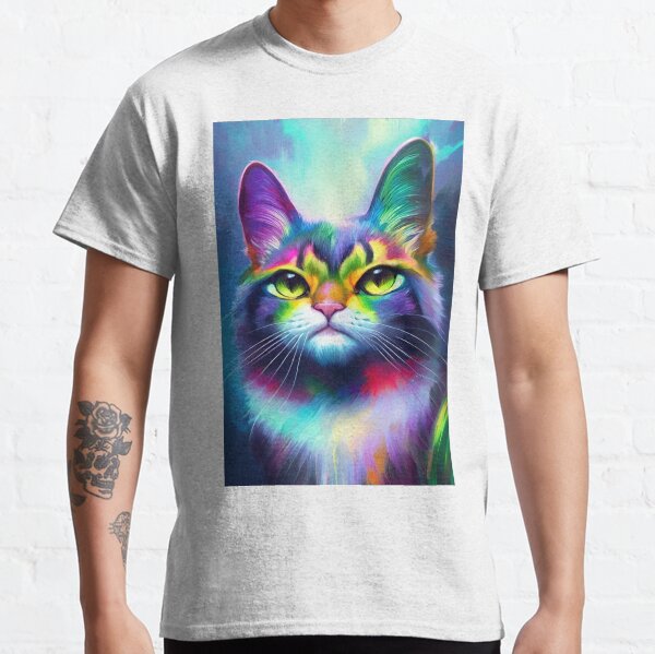 Rainbow Grumpy Cat Classic T-Shirt
