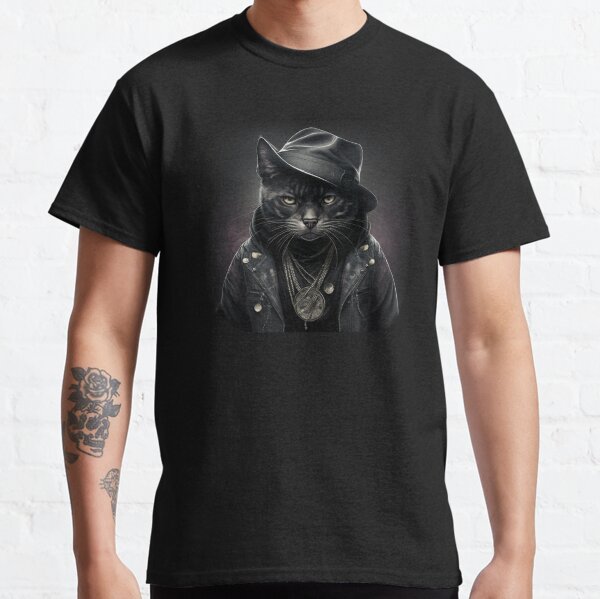 Cool Cat Fedora Portrait Classic T-Shirt