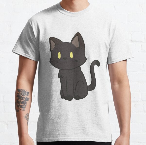 Chibi Cat Design - Black Cat Classic T-Shirt