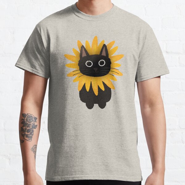 Cute Flower Cat Classic T-Shirt