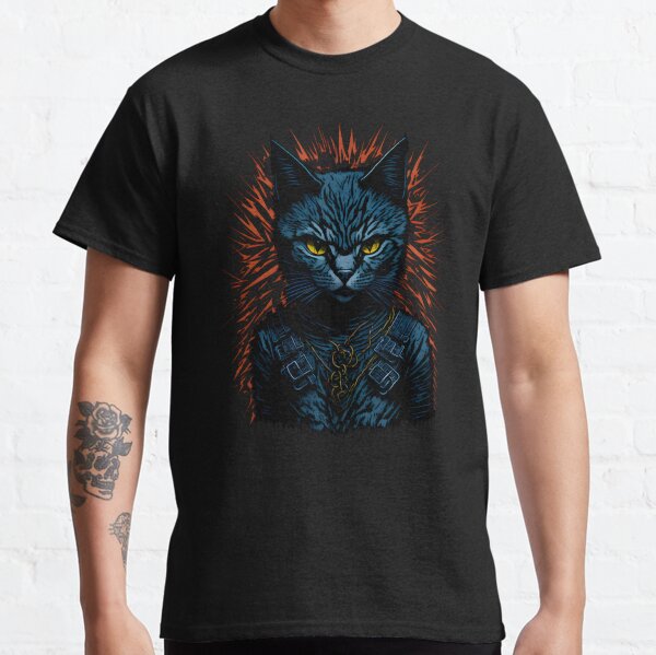 Punk Funk Cute Cat Design Classic T-Shirt