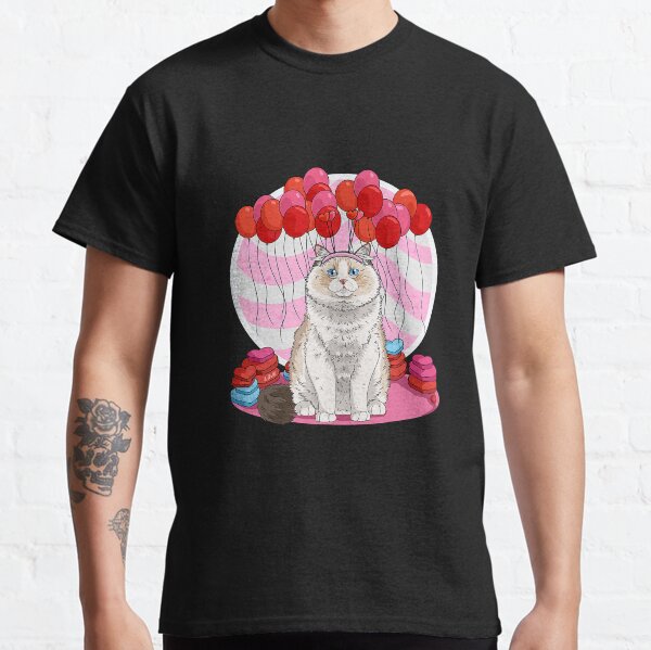 Ragdoll Cat Cute Heart Valentine Day Classic T-Shirt