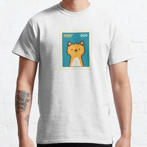 Kawaii Orange Kitty Stamp Classic T-Shirt