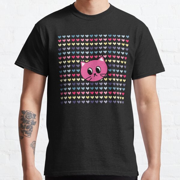 Lovely pink cute cat Classic T-Shirt
