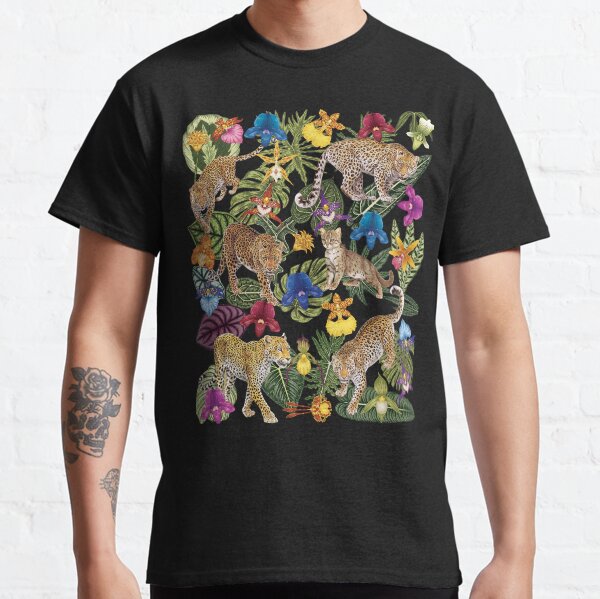 Leopard Cheetah Flower Classic T-Shirt