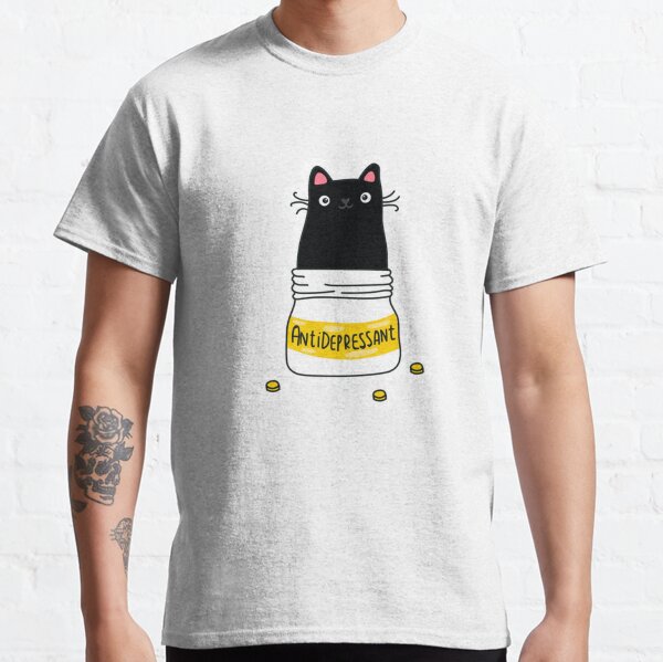 Antidepressant cat Classic T-Shirt