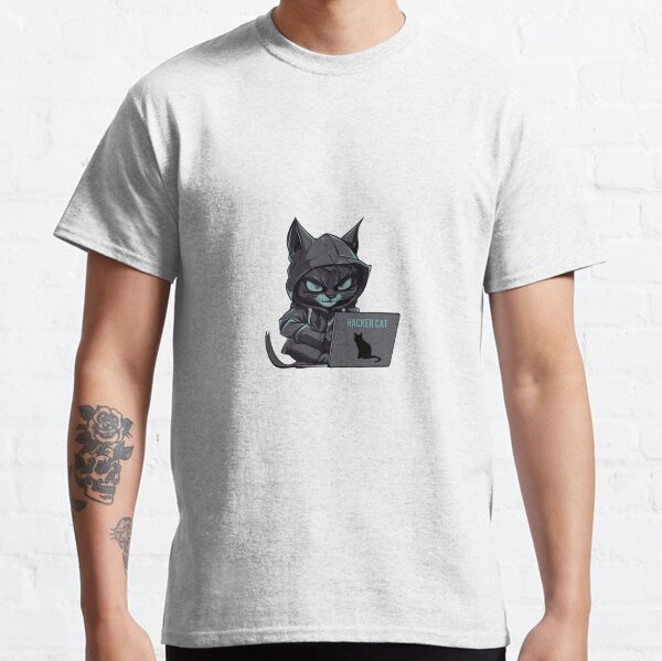 Hakcer Cat In Aggressive Mood  Classic T-Shirt