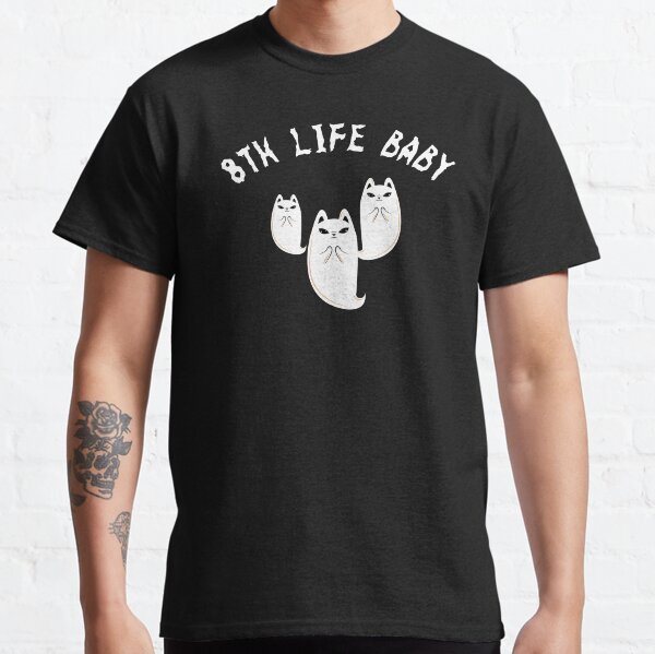 8th Life Baby - Funny, spooky Cat Ghost  Classic T-Shirt