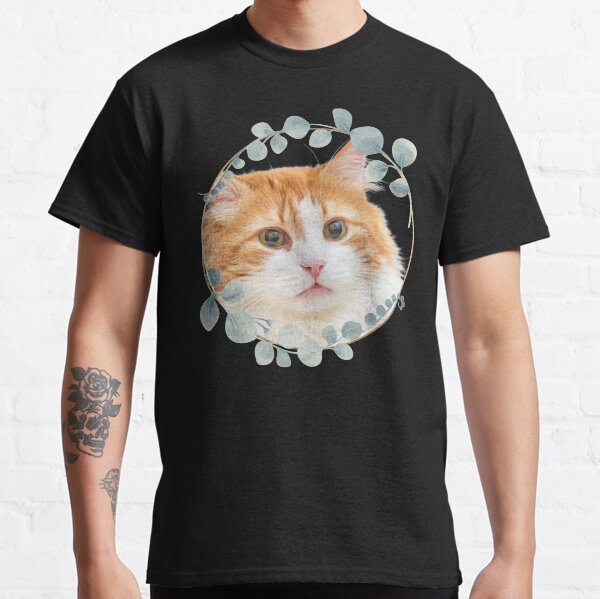 Cute cat with red nose Classic T-Shirt