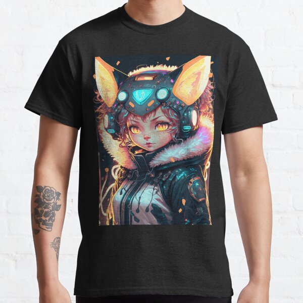 Anime cat girl  Classic T-Shirt