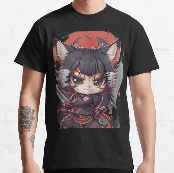 Funny Ninja Kitten Cat Classic T-Shirt
