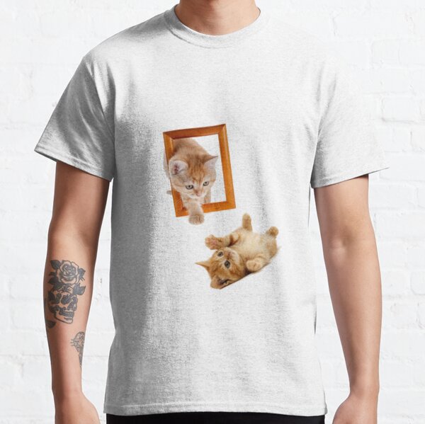 Meow! Help Me Funny Cat Shitpost Classic T-Shirt