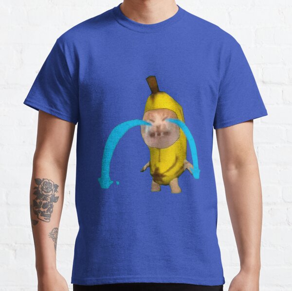 Banana cat crying meme Classic T-Shirt