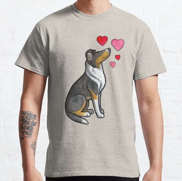 Smooth Collie love (tricolour) Classic T-Shirt
