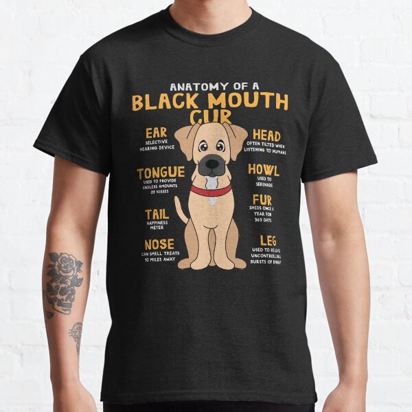 Anatomy of Black Mouth Cur Dog Classic T-Shirt