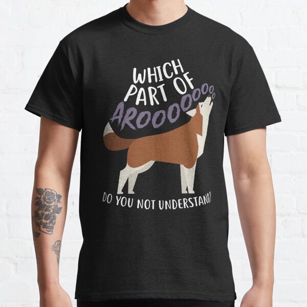 Red Siberian Husky Dog Anatomy Classic T-Shirt