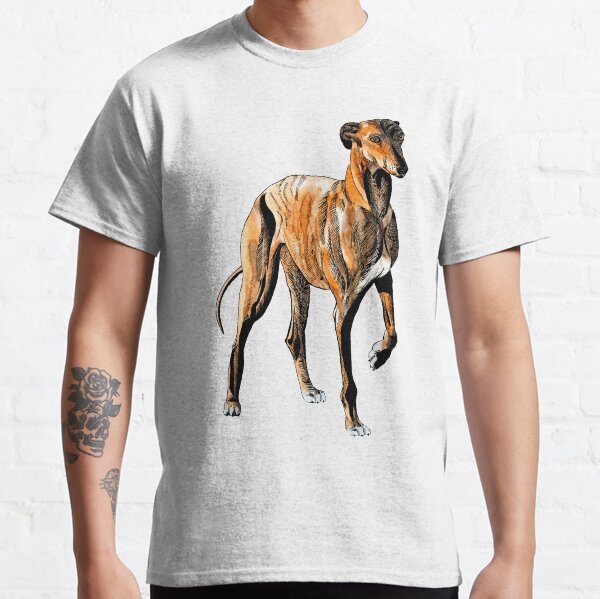 Watercolor ink greyhound portrait Classic T-Shirt