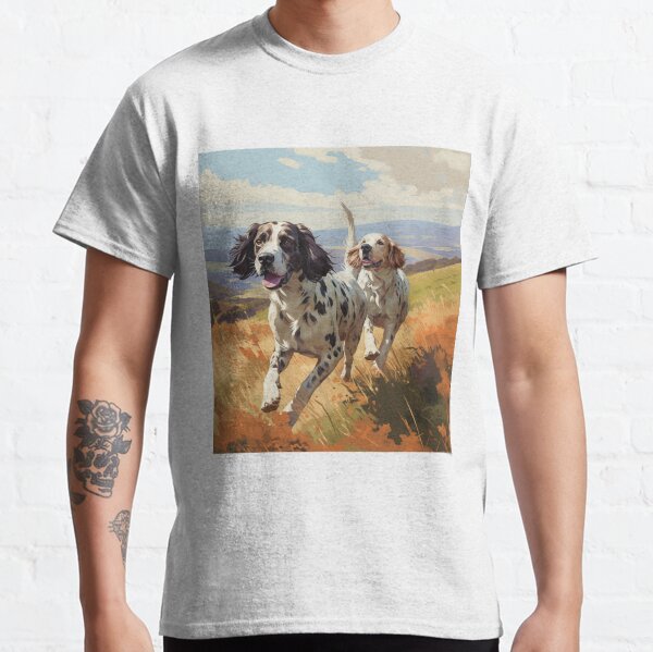 English Setters Art (Painting Design 1) Classic T-Shirt