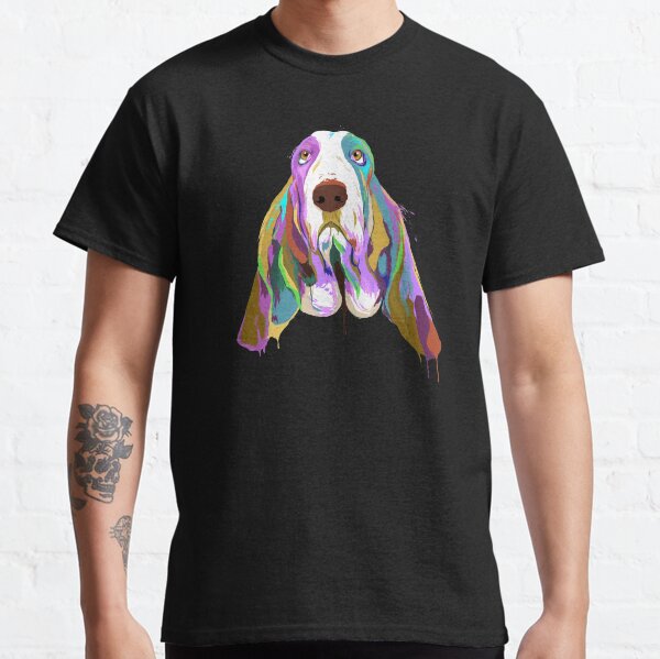 Basset Hound  Dog Splash Classic T-Shirt