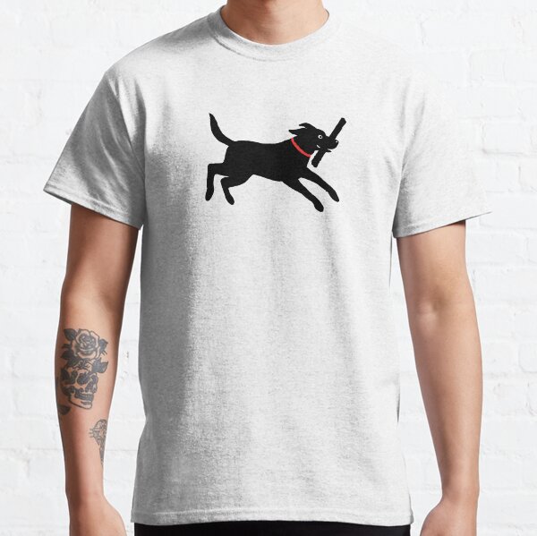 Happy Black Lab Running,Cute Labrador Retriever Classic T-Shirt