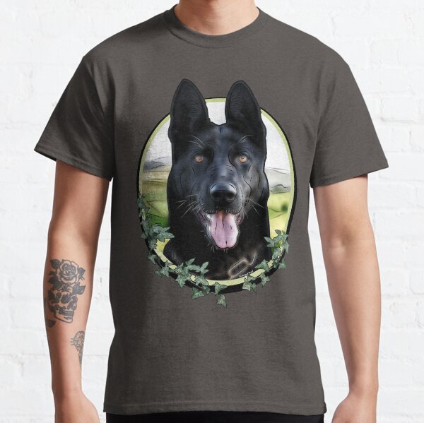 Black German Shepherd - Graphic Style Classic T-Shirt