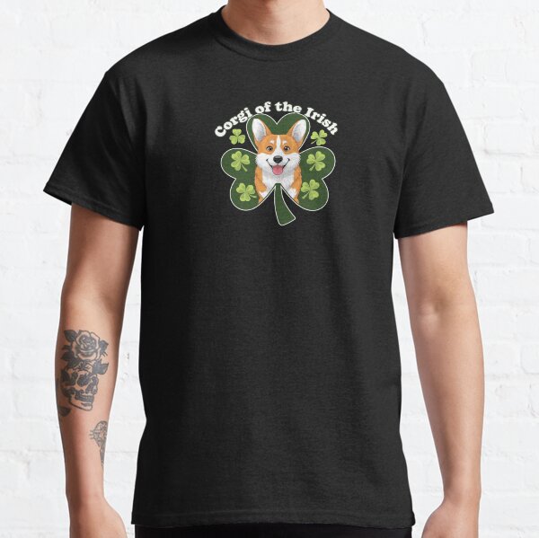 Corgi of the Irish  St Patricks Day Cute Corgi Clover Design Classic T-Shirt