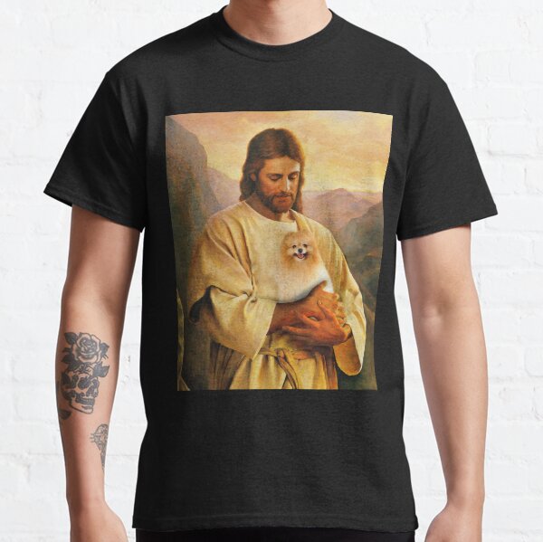 Pomeranian dog and jesus lover Classic T-Shirt