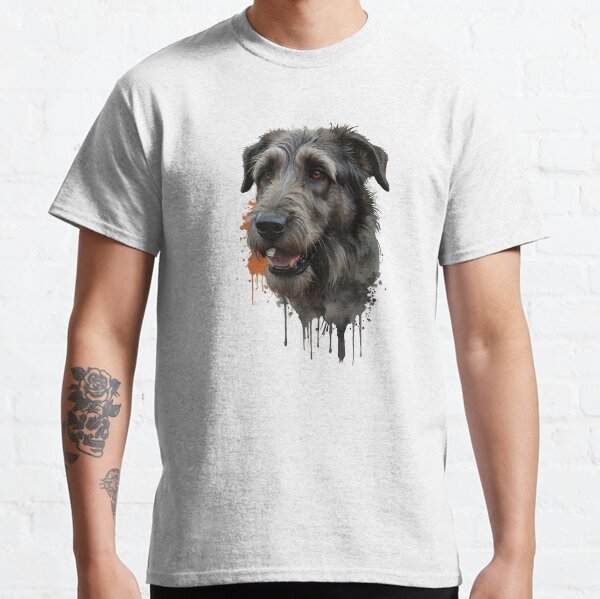 Regal Irish Wolfhound Portrait Strength and Grace Classic T-Shirt