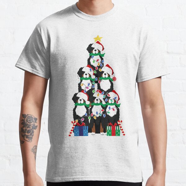 Bernese Mt Dog Puppy Christmas Tree Classic T-Shirt